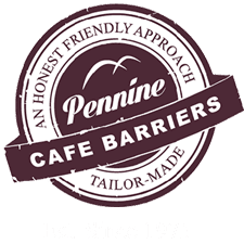 Café Barriers and Café Banners From Pennine Café Barriers Logo