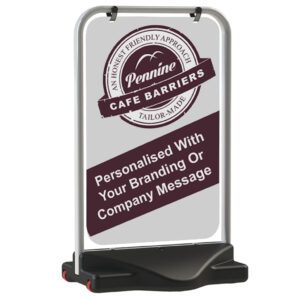 Café Barriers and Café Banners From Heavy Duty Aboard