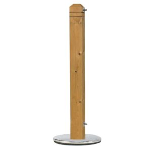 Premium Wooden Cafe barrier Post System