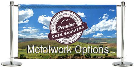 Cafe Barriers and Cafe Banners From Pennine Cafe Barriers -