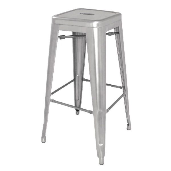 Café barriers and café banners Stools Silver