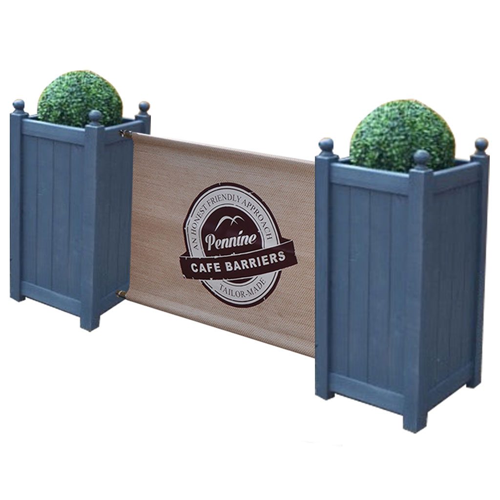 Premium Wooden Cafe Planter | Cafe Barriers And Cafe 