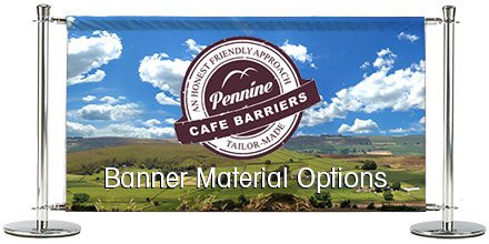 Café Barriers and Café Banners From Pennine Café Barriers Café Banners options