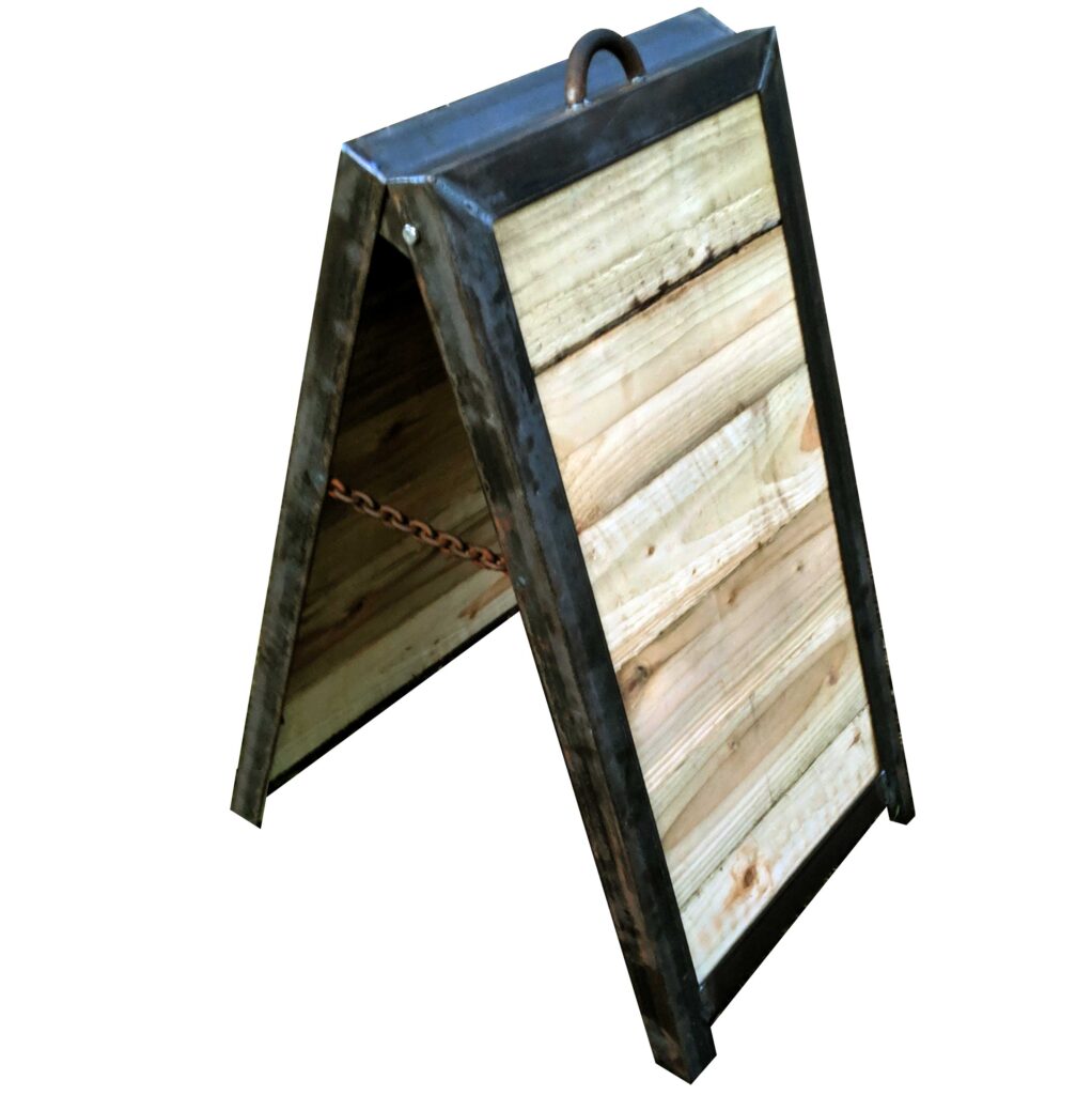 Industrial Chalkboard Pavement Sign - Pennine Cafe Barriers